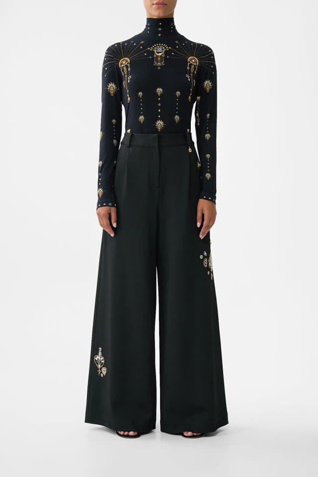 Camilla eBoutique WIDE LEG WAISTED PANT AMULETS AND ALCHEMY, image 1 of 1 from CAMILLA