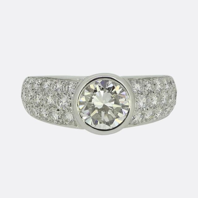 Cartier 1.28 Carat Diamond Engagement Ring from The Vintage Jeweller, photo 1 of 1