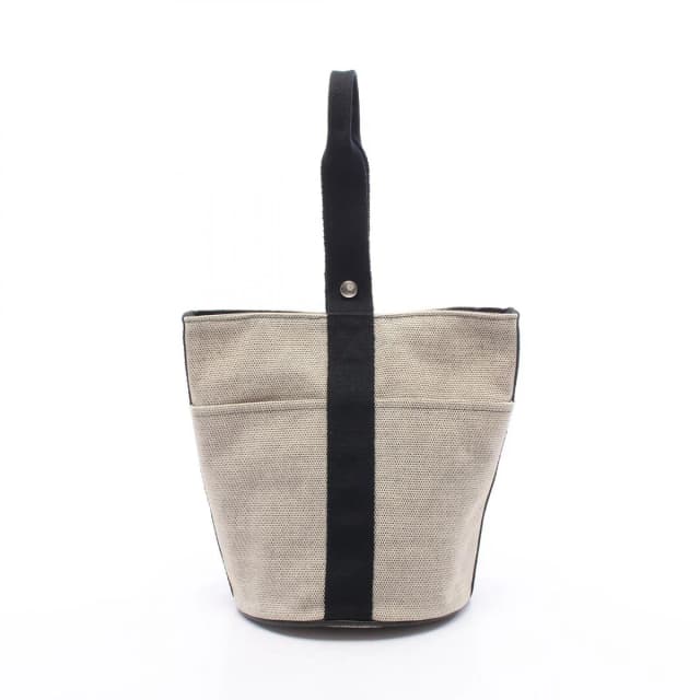 Hermès Handbag Saxo MM Ecru Black in Black from The Reluxe, photo 1 of 1