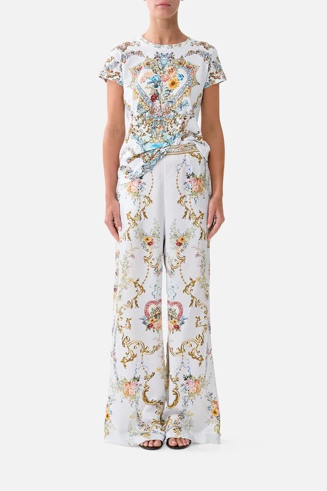 Camilla eBoutique MINIMAL WIDE LEG PANT SEVILLE SWEETHEART, image 1 of 1 from CAMILLA
