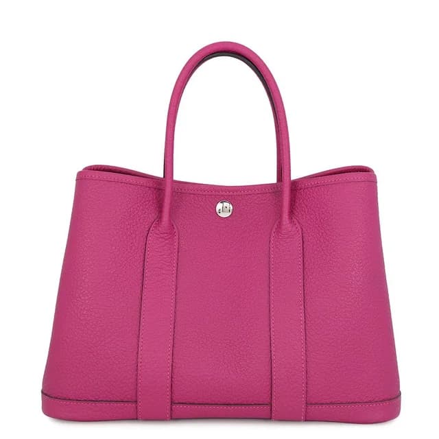 Hermès Tote Bag Garden Party TPM Lo-z Purple Silver Negotiating in Purple from The Reluxe, photo 1 of 1