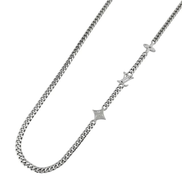 Louis Vuitton Necklace Monogram Low Flower Metal Silver in Silver from The Reluxe, photo 1 of 1