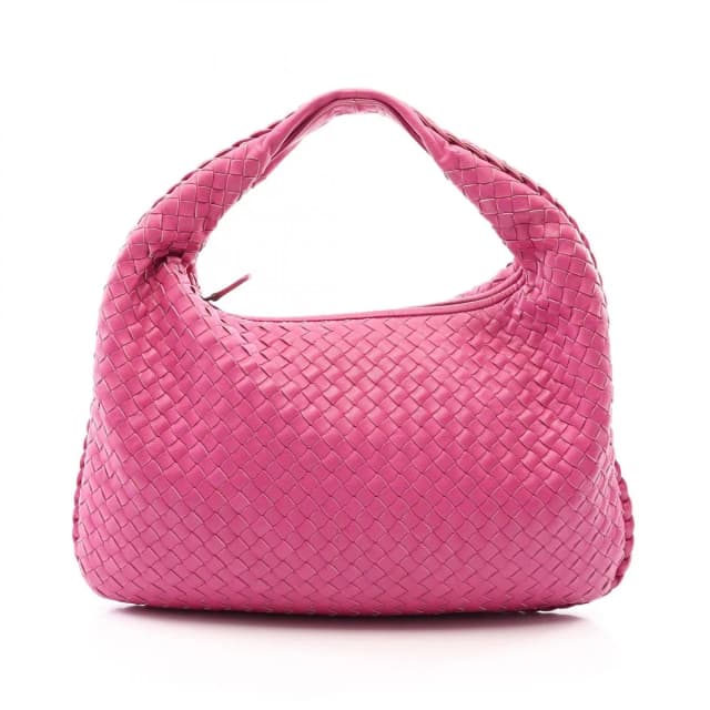 Bottega Veneta Shoulder Bag Intrecciato Pink Leather in Pink Woven leather from The Reluxe, photo 1 of 1