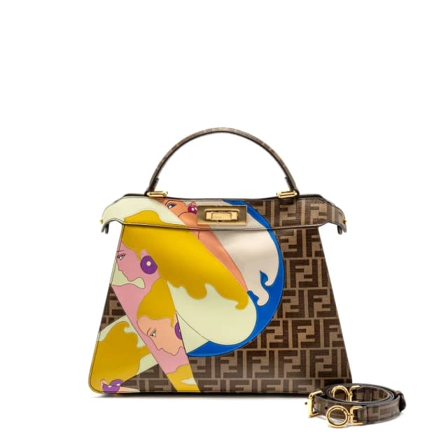 Fendi Peekaboo ISeeU Antonio Lopez Zucca coated canvas multicolour GHW in Coated canvas from EMIER, photo 1 of 1