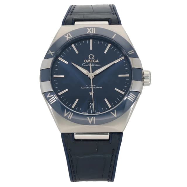 Omega Constellation 131.33.41.21.03.001 41mm Stainless Steel Watch in Leather from H&T, photo 1 of 1
