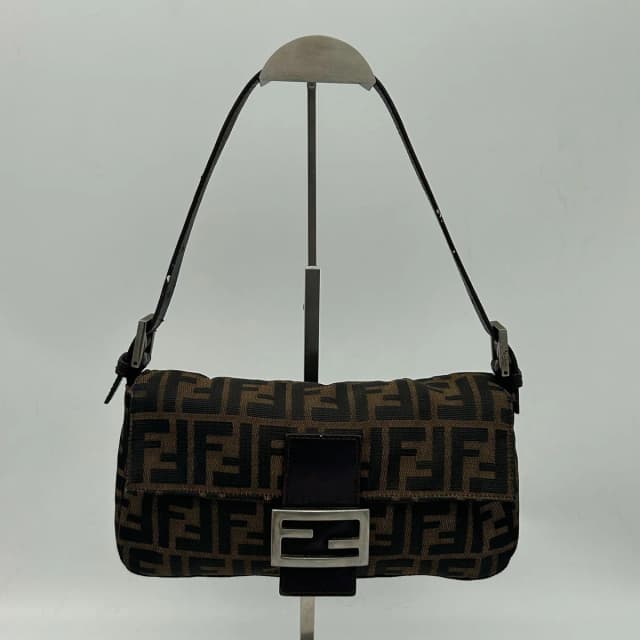 Fendi Brown Zucca Mamma Bucket Leather Shoulder Bag in Brown Leather from The Reluxe, photo 1 of 1