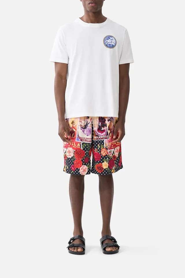 Camilla eBoutique BAGGY LONG WALK SHORT WITH ELASTIC WAIST DAUGHTERS OF DUENDE, image 1 of 1 from CAMILLA
