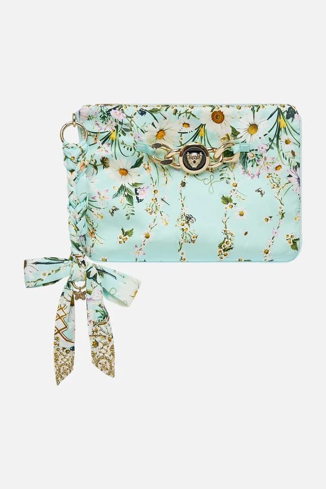Camilla eBoutique BRAIDED STRAP CLUTCH FLORAL FREEFALL, image 1 of 1 from CAMILLA