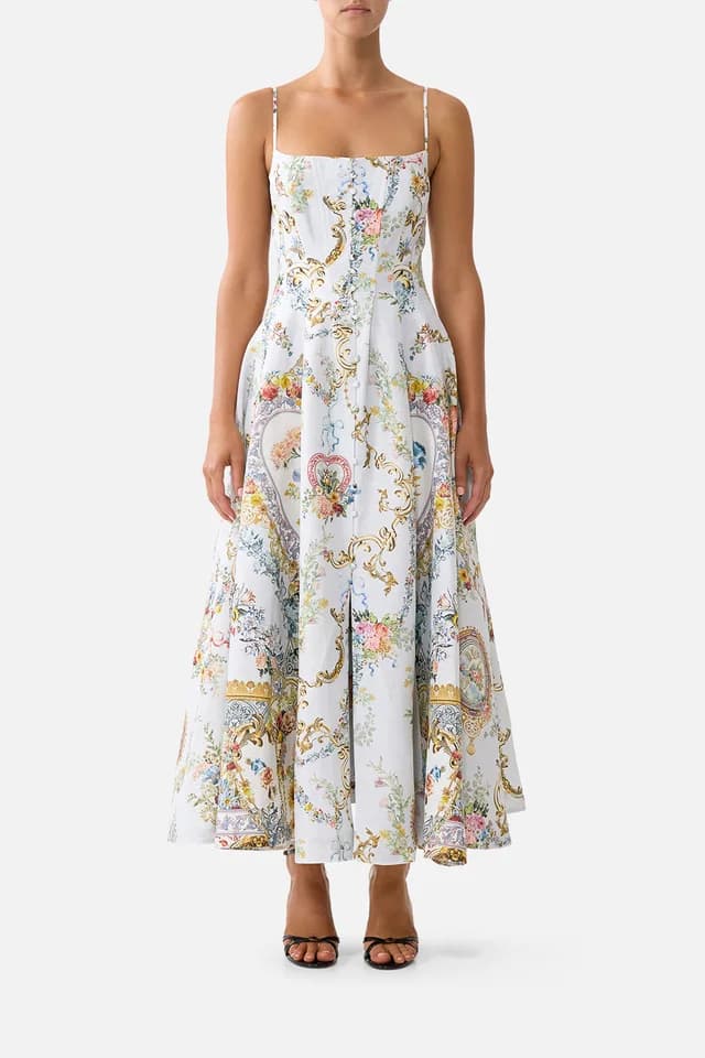 Camilla eBoutique CORSET DRESS WITH LONG FLARED SKIRT SEVILLE SWEETHEART, image 1 of 1 from CAMILLA