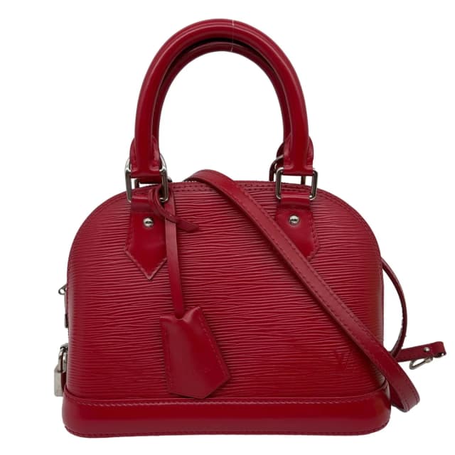 Louis Vuitton Alma BB Epi Leather Satchel Bag Red in Red Leather from Dallas Designer Handbags, photo 1 of 1