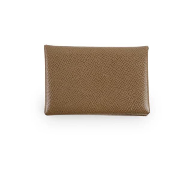 Hermès Calvi Cardholder Epsom Etoupe 2023 in Taupe Epsom leather from The Purse Affair, photo 1 of 1