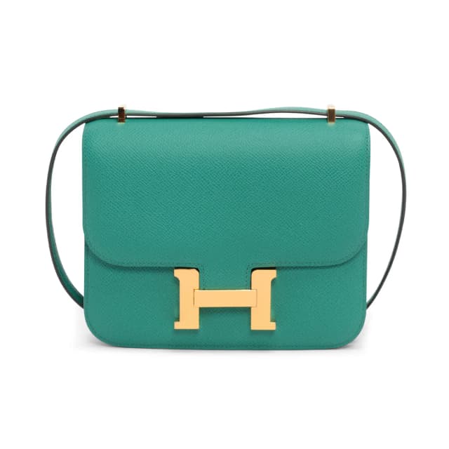 Hermès Epsom Constance 18 in Vert Jade Epsom leather from Blue Spinach, photo 1 of 1