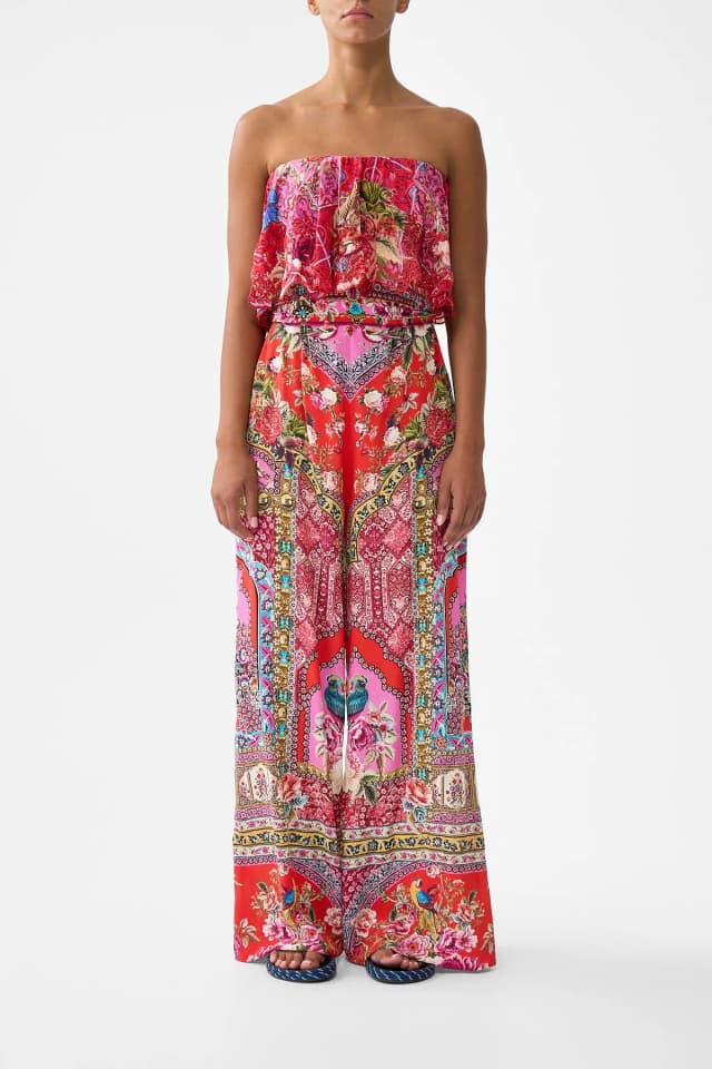 Camilla eBoutique STRAPLESS JUMPSUIT WITH FRILL HEIRLOOM EMPIRE, image 1 of 1 from CAMILLA