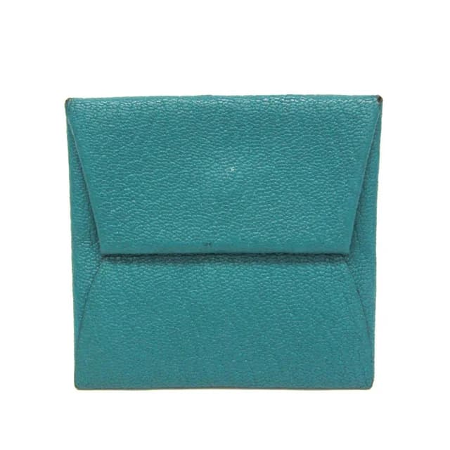 Hermès Bastia Women,Men Chevre Myzore Leather Coin Purse/coin Case Green in Green Chevre myzore leather from Elady, photo 1 of 1