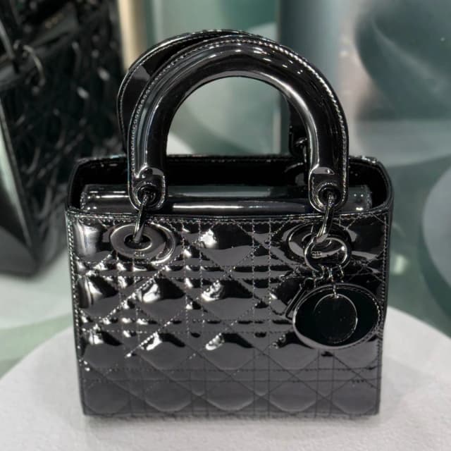 Dior Lady Small Patent - So Black in Black Patent leather from Revivre Luxury Consignment, photo 1 of 1