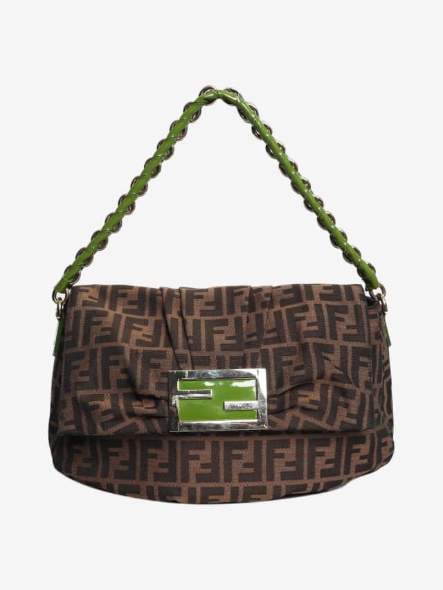 Fendi Brown Mia shoulder bag in Brown Canvas from Sign of the Times, photo 1 of 1