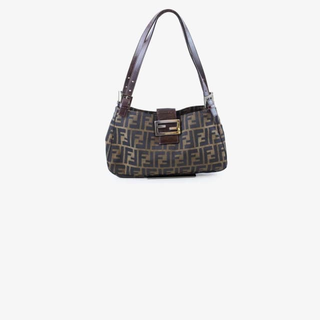 Fendi Zucca Canvas/Leather Shoulder in Canvas from The Purse Affair, photo 1 of 1