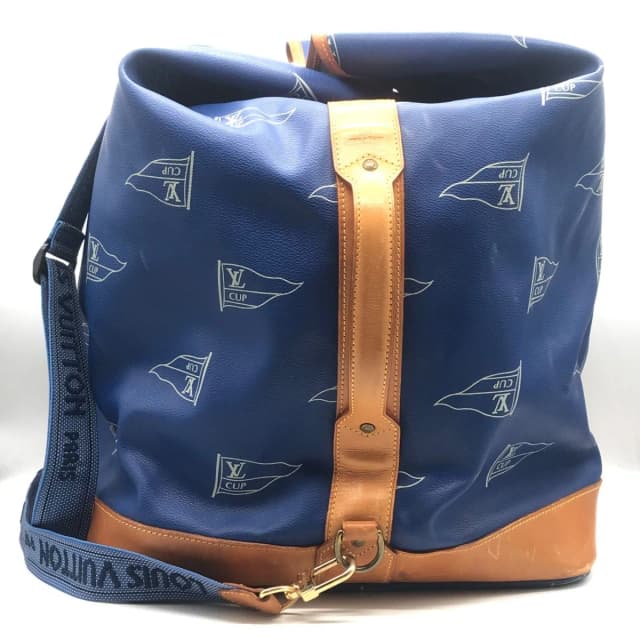 Louis Vuitton Cup Sac Marine Bandouliere Shoulder Bag Blue in Navy Leather from The Reluxe, photo 1 of 1