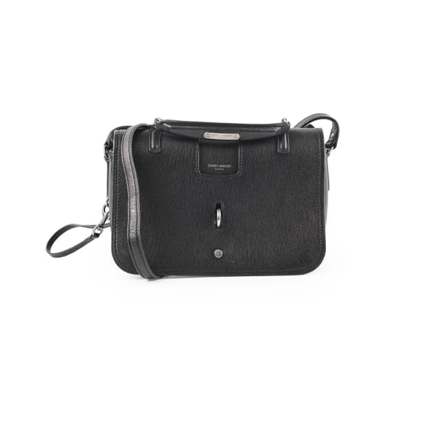 Saint Laurent Charlotte Crossbody Black in Black Leather from The Purse Affair, photo 1 of 1
