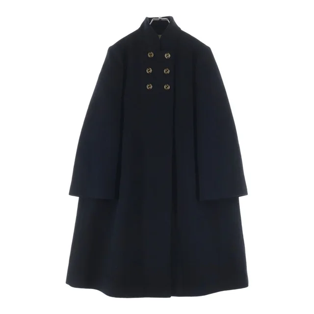 Gucci Interlocking G Button Long Coat Black 38 in Black from The Reluxe, photo 1 of 1