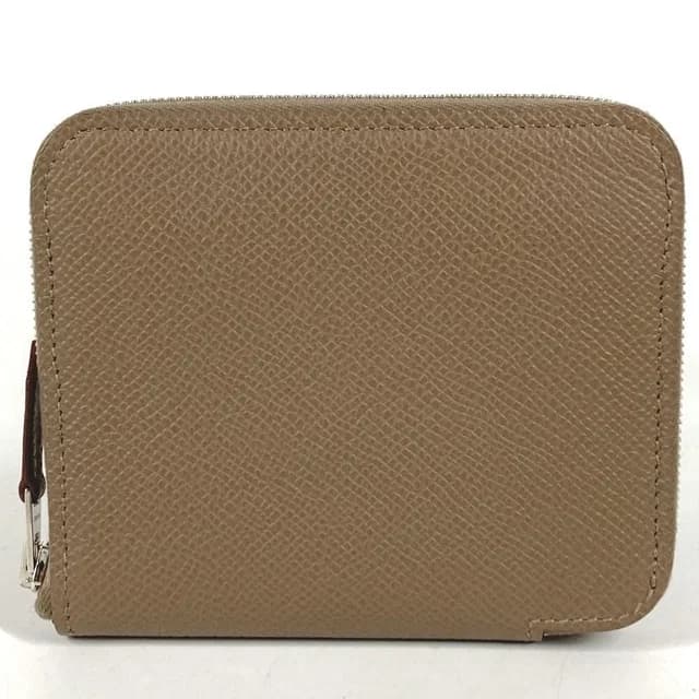 Hermès Coin Case Azap Compact Silk In Epsom Etoupe Gray in Taupe Epsom leather from The Reluxe, photo 1 of 1
