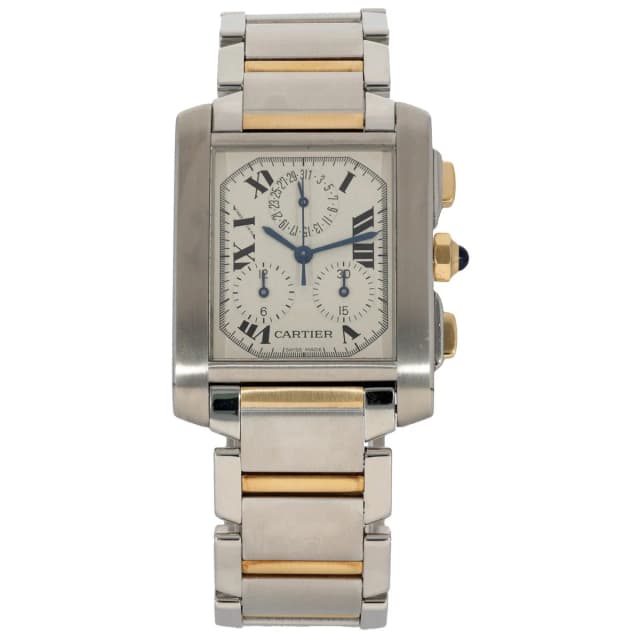 Cartier Tank Francaise W51004Q4 28mm Stainless Steel Watch from H&T, photo 1 of 1