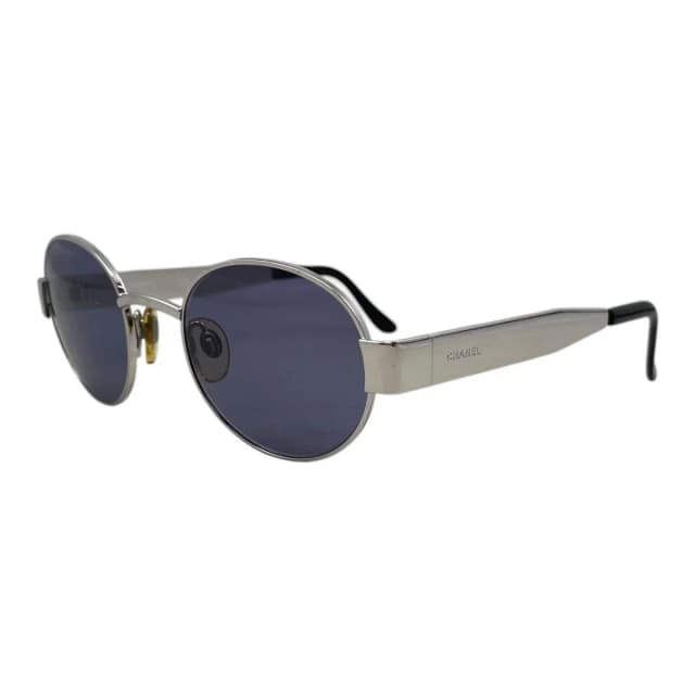 Chanel Sunglasses Vintage Blue Silver Eyewear in Blue from The Reluxe, photo 1 of 1