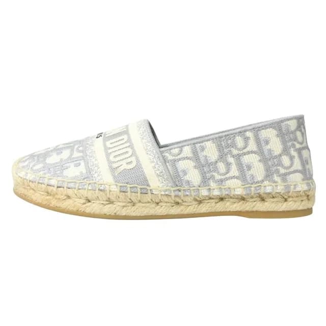 Dior Granville Espadrilles Flat Shoes Oak in Canvas from The Reluxe, photo 1 of 1