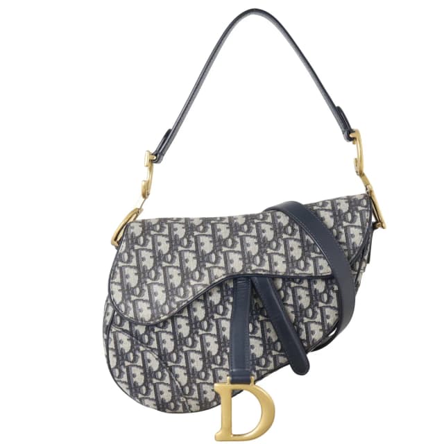 Dior Saddle Bag Oblique with Strap in Calfskin from Luxe.It.Fwd, photo 1 of 1