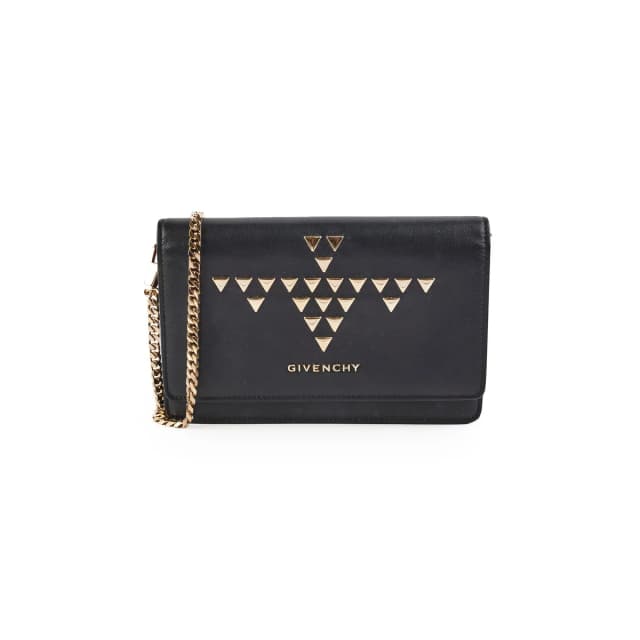 Givenchy Stud Black Crossbody Wallet On Chain WOC in Black Leather from The Purse Affair, photo 1 of 1