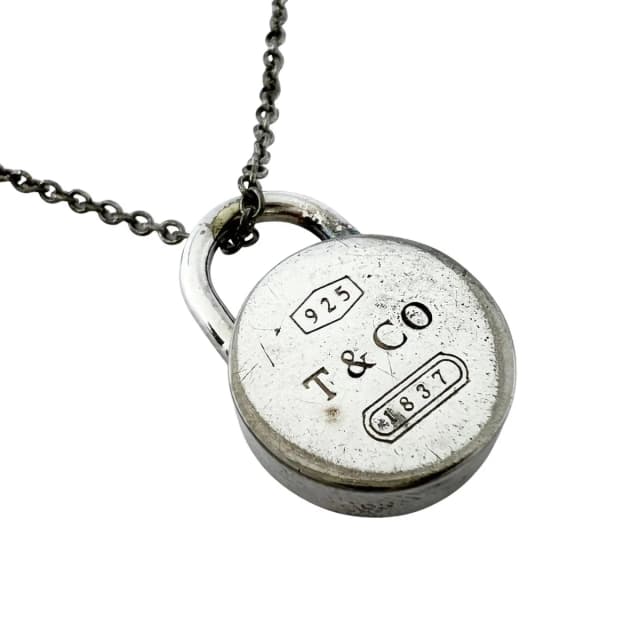 Tiffany & Co. 1837 Necklace Round Lock Silver in Silver from The Reluxe, photo 1 of 1