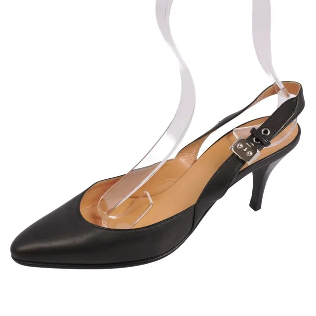 Hermès Pumps Sac a Depeches Back Strap les Heels in Leather from The Reluxe, photo 1 of 1