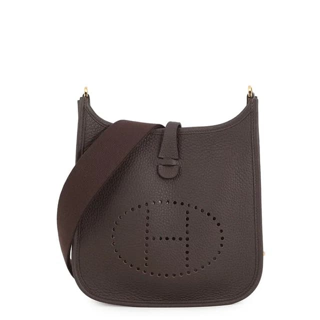 Hermès Shoulder Bag Evelyne 3 23 Gold Taurillon Clemence in Gold Clemence leather from The Reluxe, photo 1 of 1