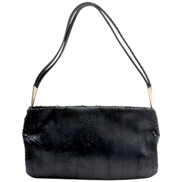Bottega Veneta Python shoulder bag, black from VINTAGE QOO TOKYO, photo 1 of 1