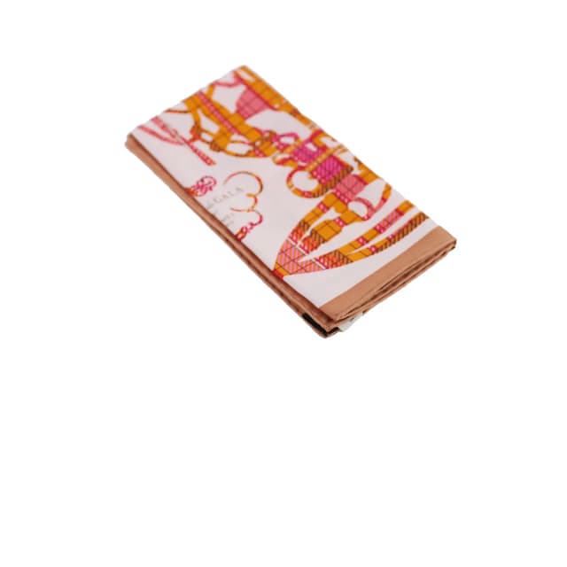 Hermès Scarf 42 x 42 Orange/Red in Red Silk from The Purse Affair, photo 1 of 1