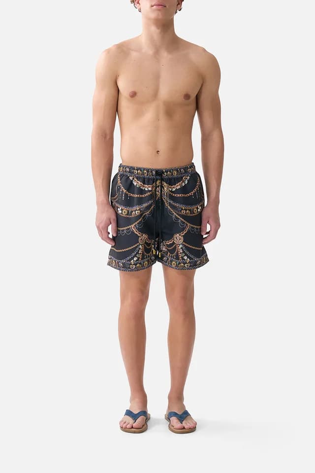 Camilla eBoutique MID LENGTH BOARDSHORT WITH ELASTIC WAIST AMULETS AND ALCHEMY, image 1 of 1 from CAMILLA