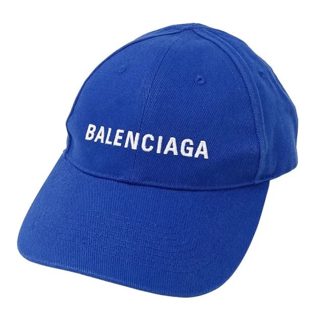 Balenciaga Cap Cotton Blue L Logo in Blue from The Reluxe, photo 1 of 1