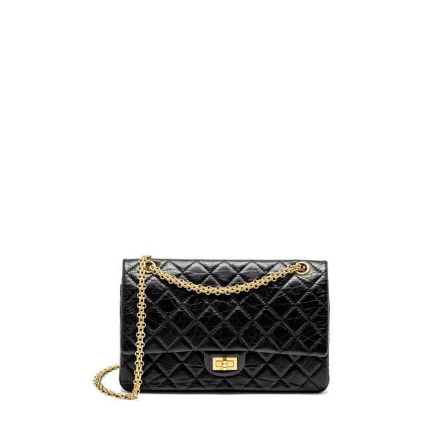 Chanel Large 2.55 226 Reissue Double Flap Bag Aged Calfskin Black GHW in Black Calfskin from EMIER, photo 1 of 1