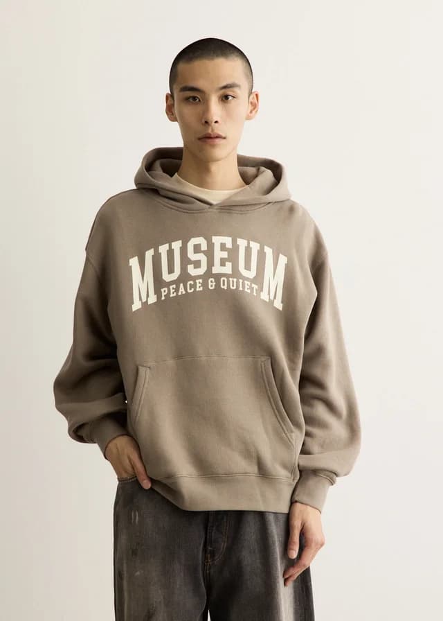 Museum of Peace and Quiet UMPQ Hoodie in SEPIA, image 1 of 1 from Incu