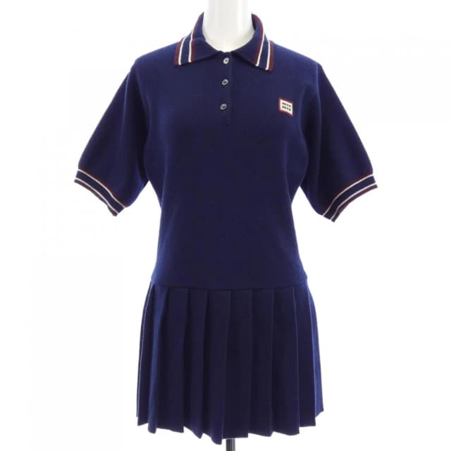 Miu Miu Dress Navy in Navy Cashmere from The Reluxe, photo 1 of 1