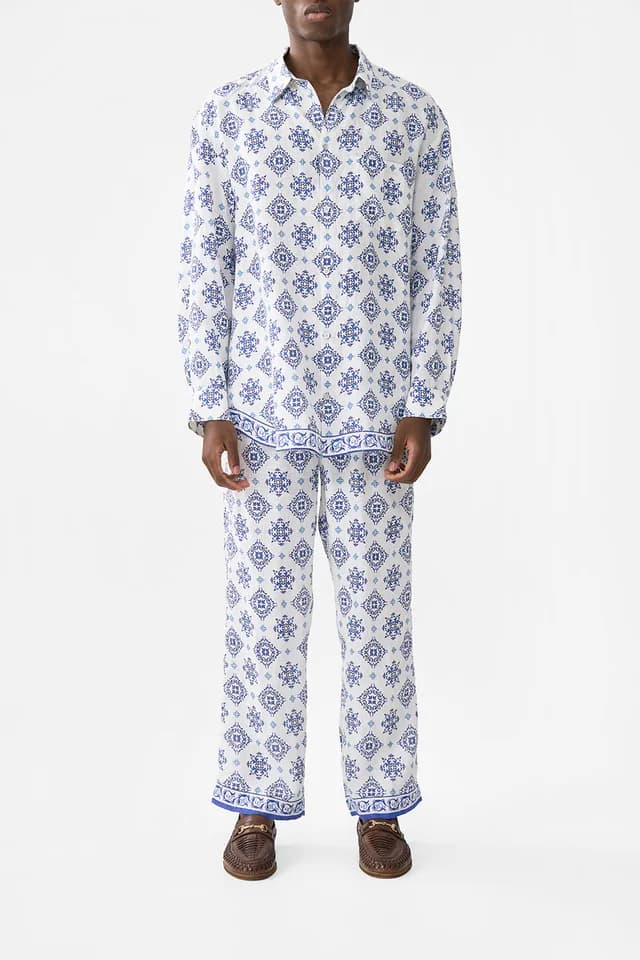 Camilla eBoutique OVERSIZED SHIRT AZUL ADVENTURES, image 1 of 1 from CAMILLA