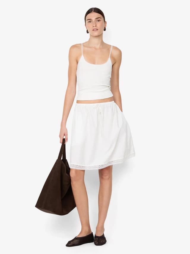 Bec&Bridge ARABELLE MIDI SKIRT - WHITE, image 1 of 1 from BEC + BRIDGE