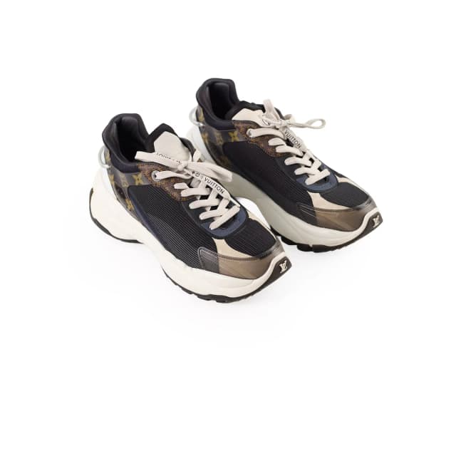 Louis Vuitton Run 55 Sneakers Size 40 in Suede from The Purse Affair, photo 1 of 1