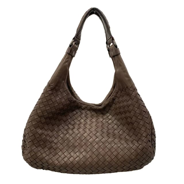 Bottega Veneta Shoulder Bag Intrecciato Dark Brown Leather in Brown Woven leather from The Reluxe, photo 1 of 1