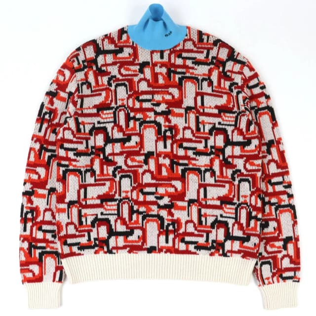 Prada Virgin Wool Cashmere All Over Pattern High in Cashmere from The Reluxe, photo 1 of 1