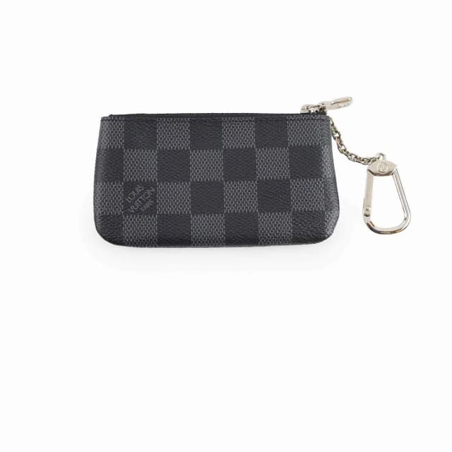Louis Vuitton Pochette Clés Key Pouch Damier Graphite in Grey Canvas from The Purse Affair, photo 1 of 1