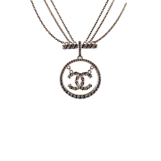 Chanel CC Hoop Crystal Necklace Costume Jewellery from The Purse Affair, photo 1 of 1
