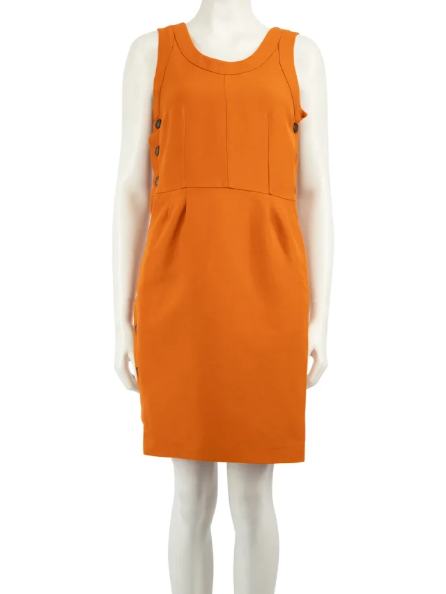 Marni Orange Side Button Up Detail Dress in Orange from Csd, photo 1 of 1