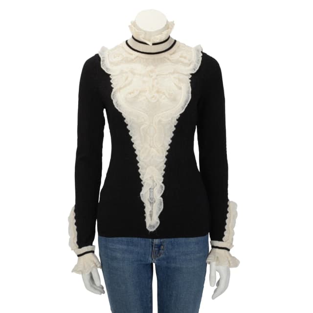 Chanel Blend Paris to Salzberg Sweater FR 40 in Black & White Wool from Blue Spinach, photo 1 of 1