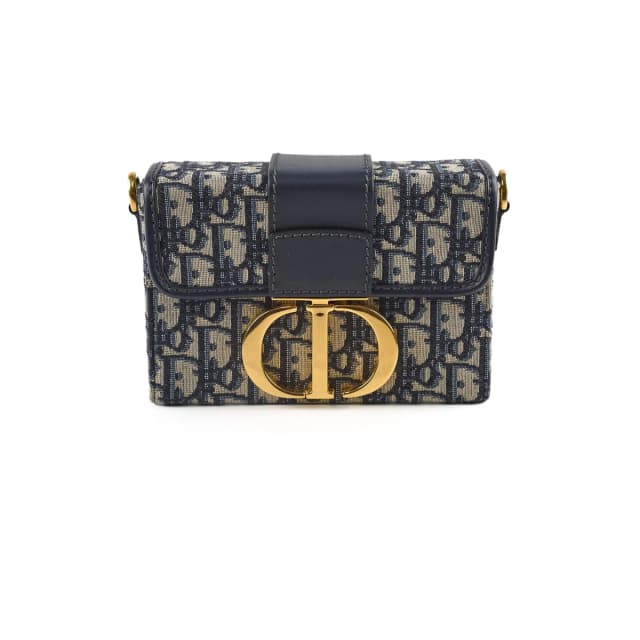 Christina Dior Montaigne Box Oblique Crossbody Bag in Canvas from The Purse Affair, photo 1 of 1